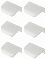 Ручка мебельная алюминиевая HEXA 32мм/50мм, белый матовый (комплект 6 шт) — купить оптом и в розницу в интернет магазине GTV-Meridian.
